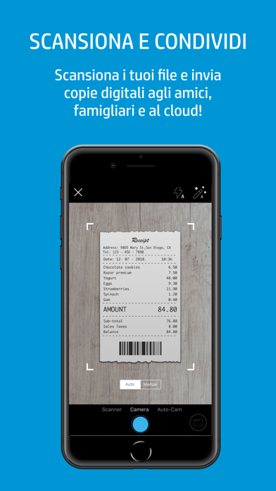 HP Smart Schermata dell'app