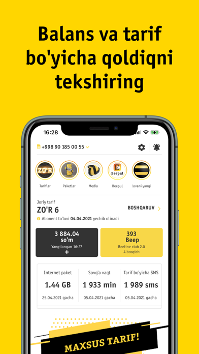 Screenshot #1 pour hambi (Beeline Uzbekistan)