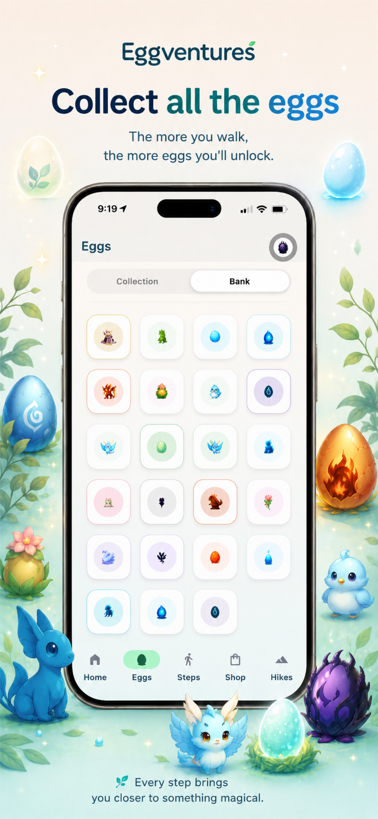 EggVentures: Walking Game screenshot 2