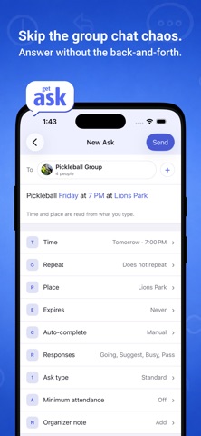 Ask - Plan Things Together Screenshot 3 of 6