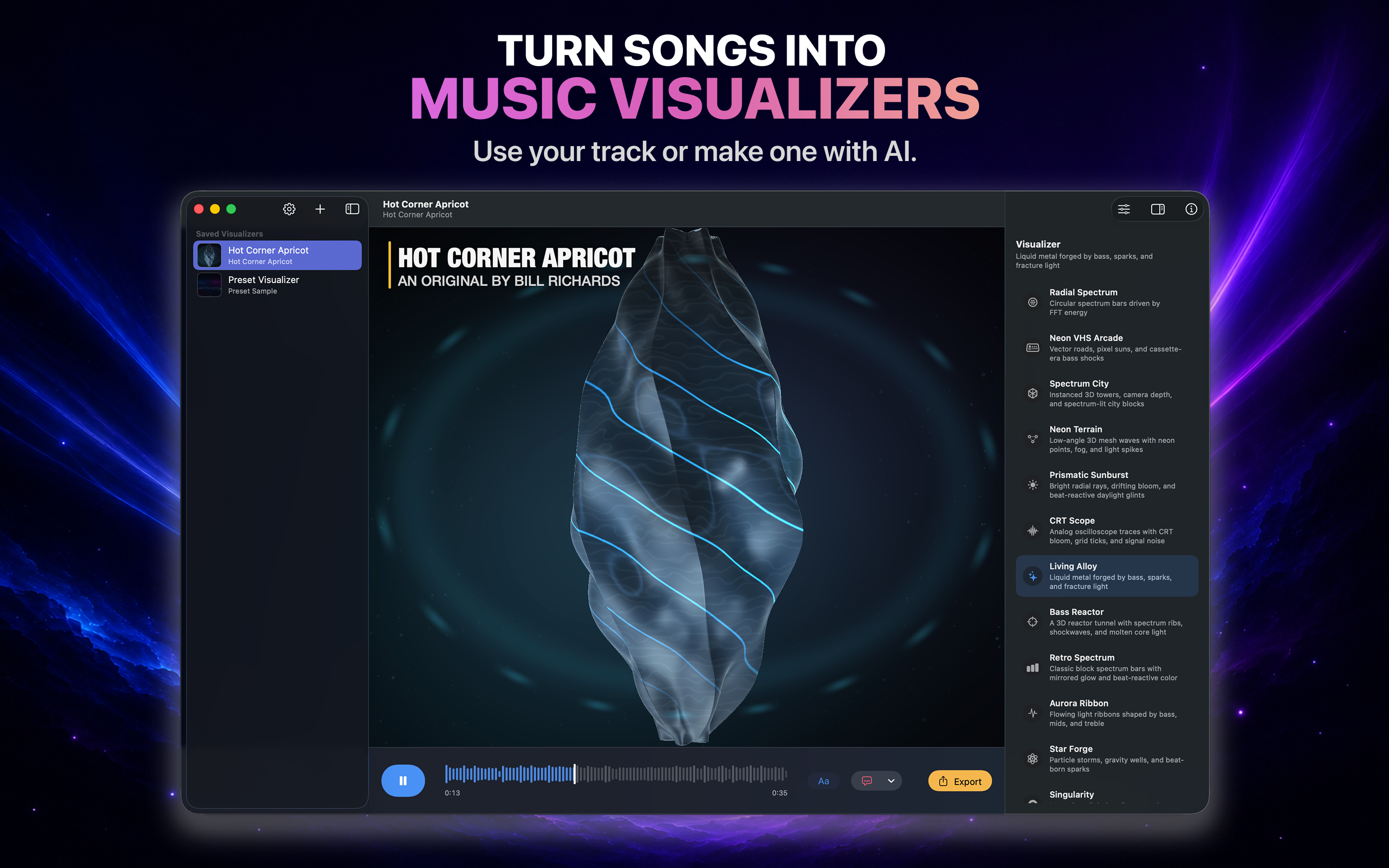 Music Visualizer - Tunely screenshot 13