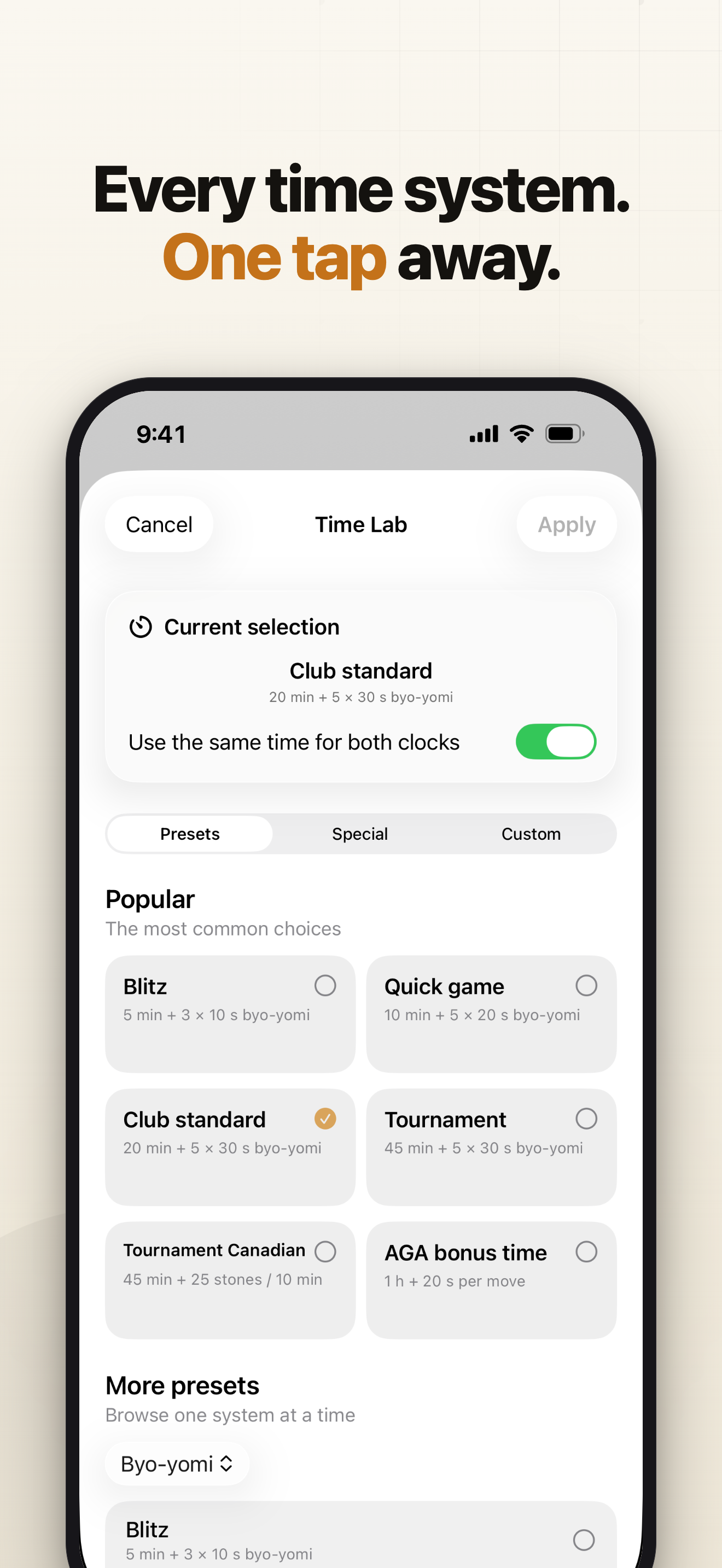 Go Clock: Byoyomi Timer screenshot 2