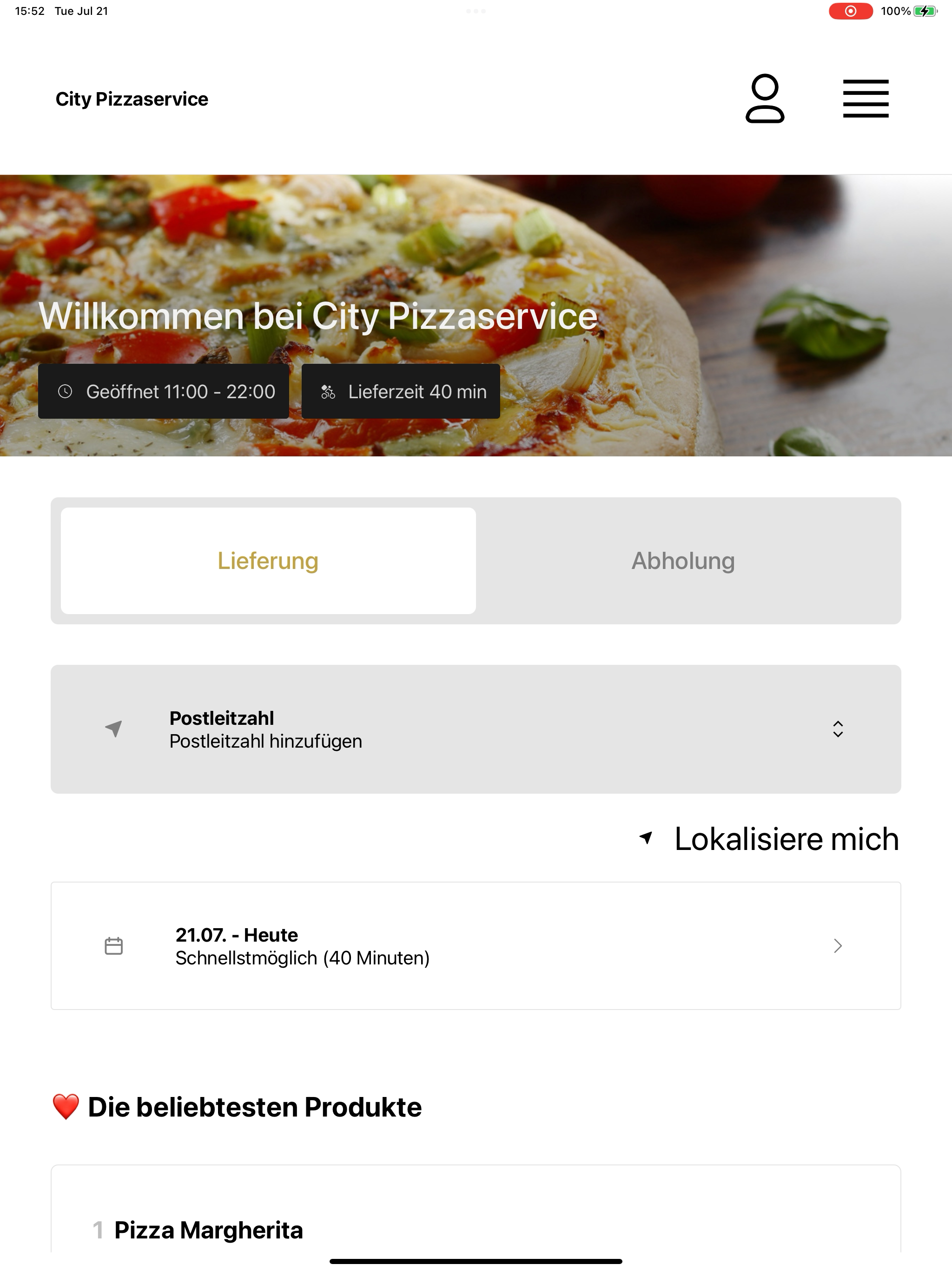 City Pizzaservice Herzberg screenshot 9