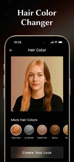Glowify - AI Hairstyle Try On iPhone screenshot 2
