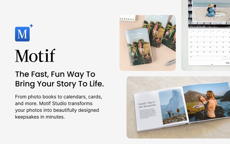 Motif: Print photo memories app screenshot