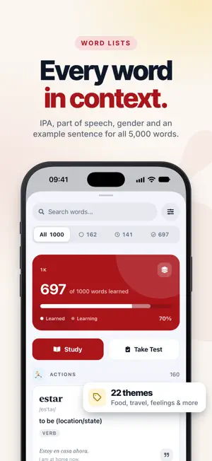 Spanish Flashcards: 5000 Words screenshot 4