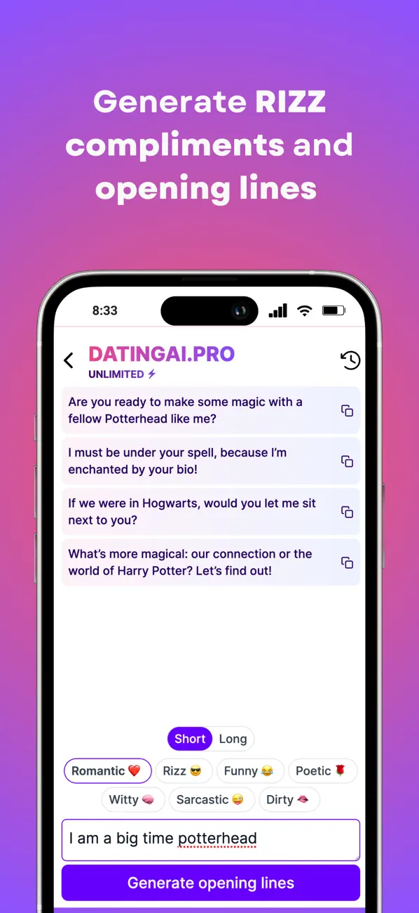 Screenshot #2 pour Rizz AI DatingAI Pro