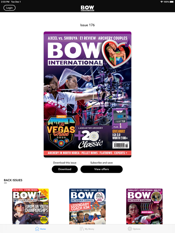 BOW International Legacy Subs iPad screenshot 1 - Sports app