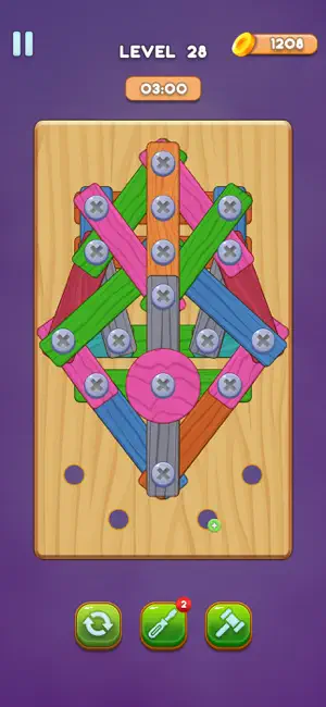 Unscrew Wood Puzzle: Screw Jam screenshot 1