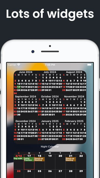 Night Calendar Screenshot