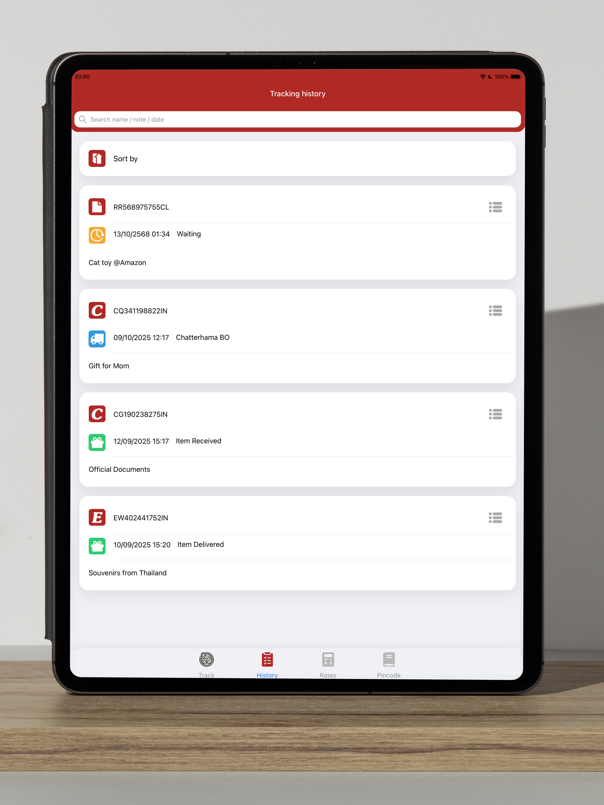 India Mail & Parcel Tracker