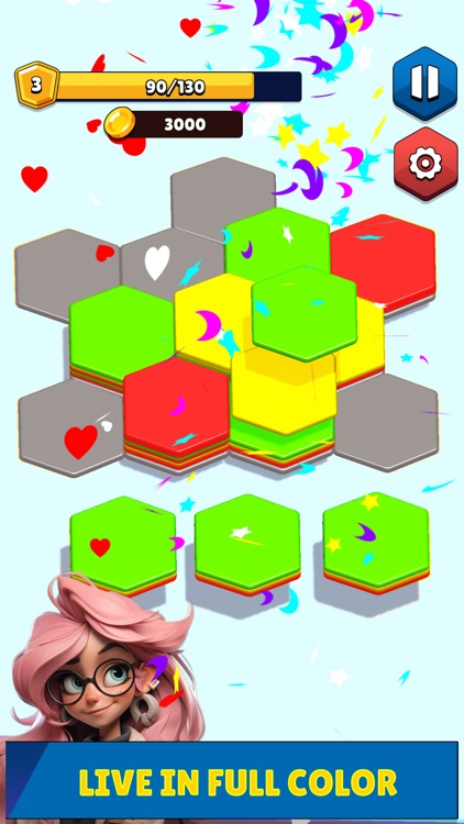 Merge Hexa Puzzle Sort Game 3d