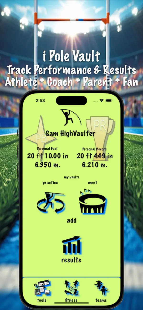 Screenshot #1 pour iPoleVault ( Track and Field )