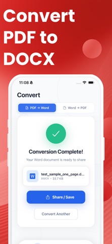 PDF to Word Converter & Docx iPhone screenshot