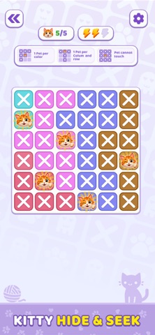 Meudoku Puzzmem: Cat Meowmi iPhone screenshot