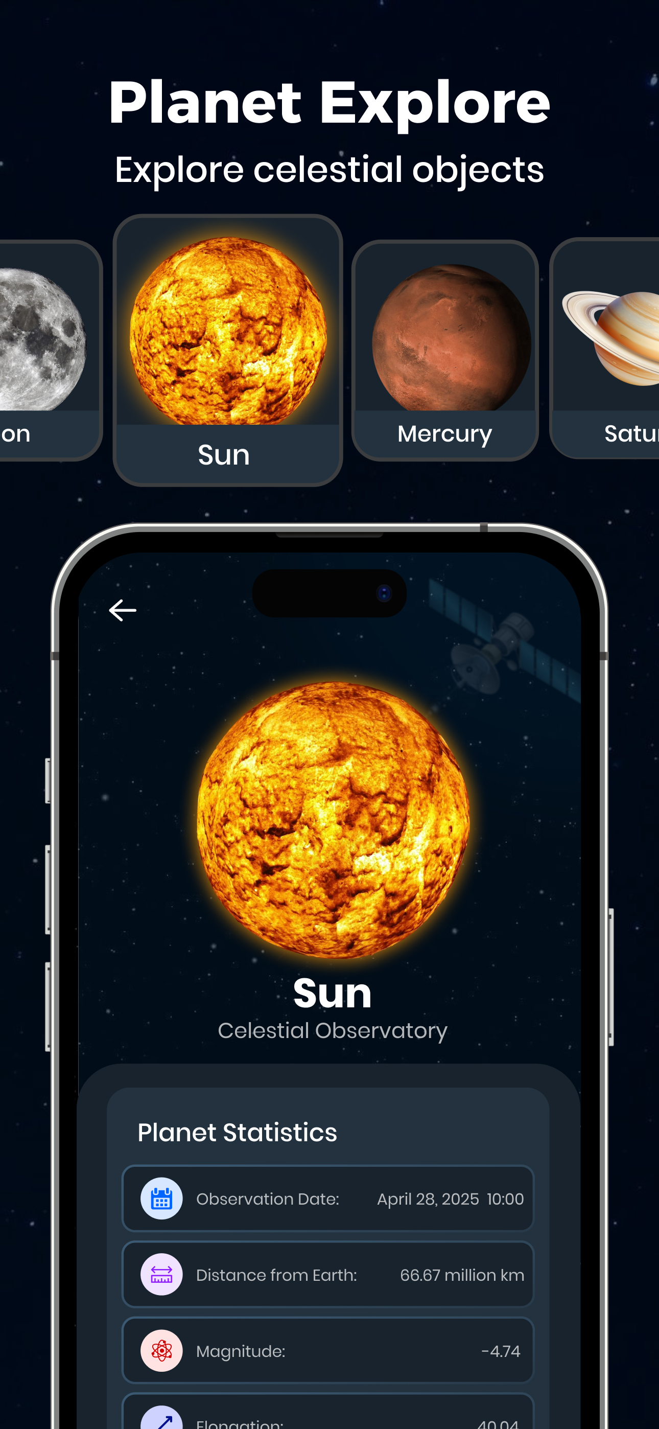 Satellite Gazer Map& Astronomy screenshot 3