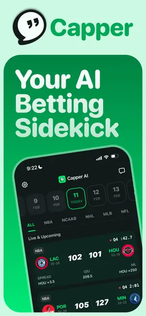 Capper: AI Sports Betting screenshot 1
