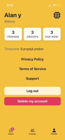 Waffle to your friends screenshot