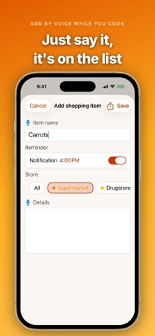 BuyList: 购物清单 超市买菜 按店分类 screenshot