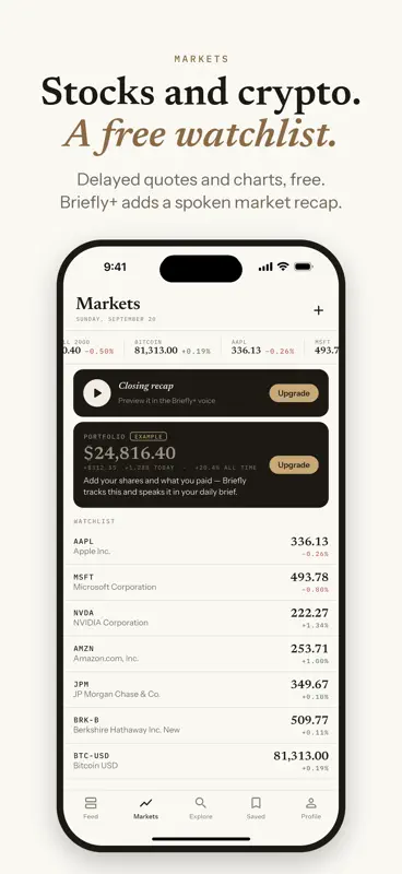 Briefly: AI News & Markets screenshot 4 of 5