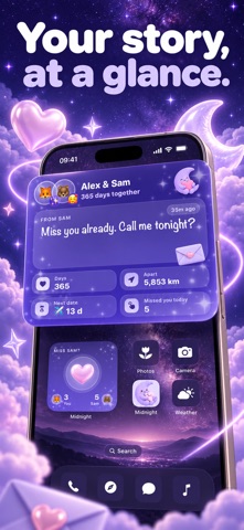 Midnight: Couple Widget, Games Screenshot 8 of 10
