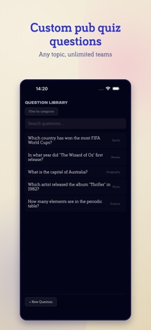 Quizado: Bar Trivia & Pub Quiz iPhone screenshot