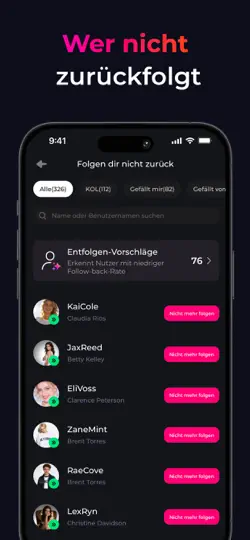 Screenshot von Reports Für Followers Tracker+ auf dem iPhone 2