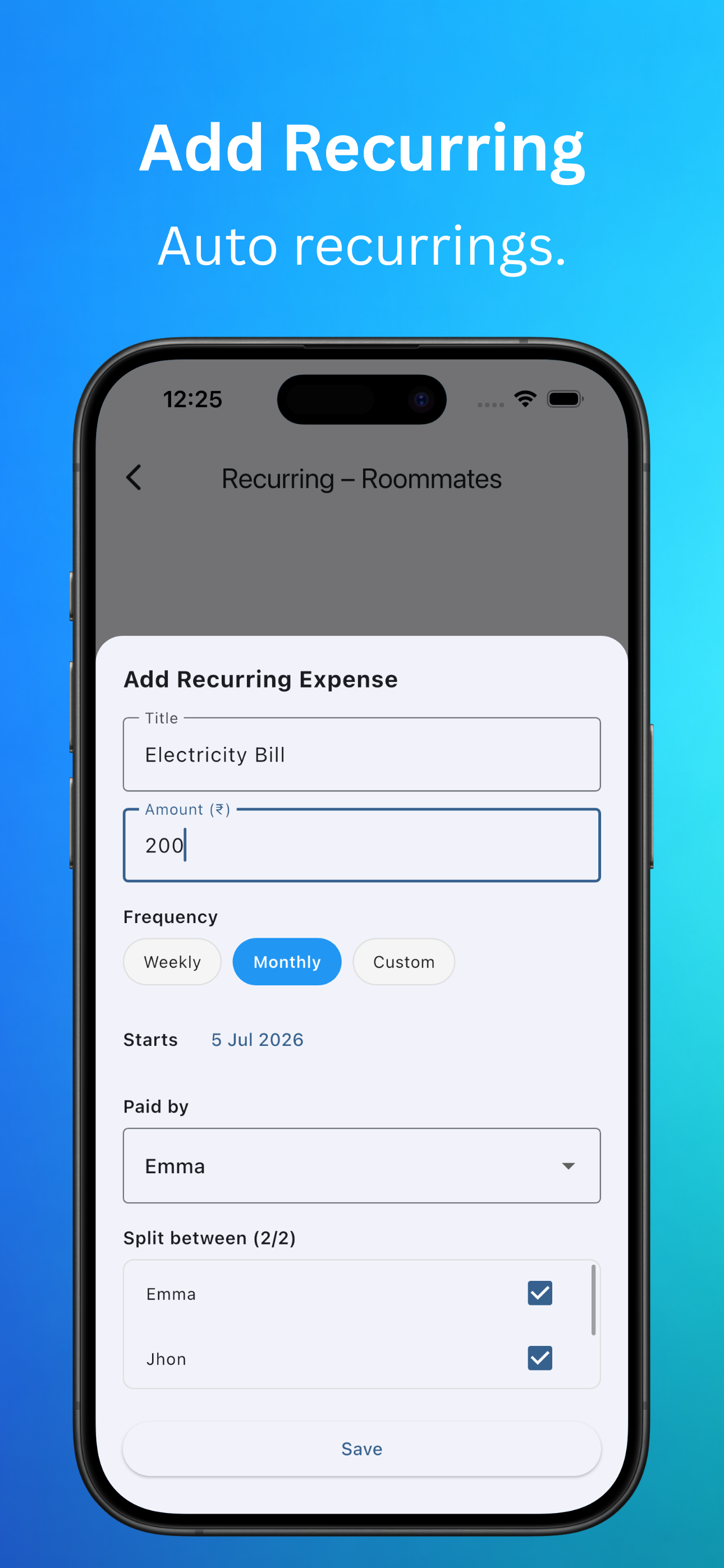 GroupXpense - Split Bill screenshot 8