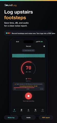 SoundLog - Noise Tracker Screenshot 1 of 8