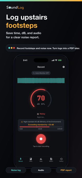 SoundLog - Noise Tracker Screenshot 1 of 8