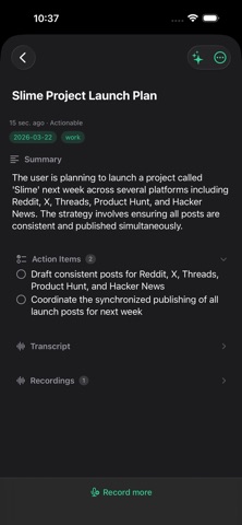 Slime – AI Thinking Partner screenshot