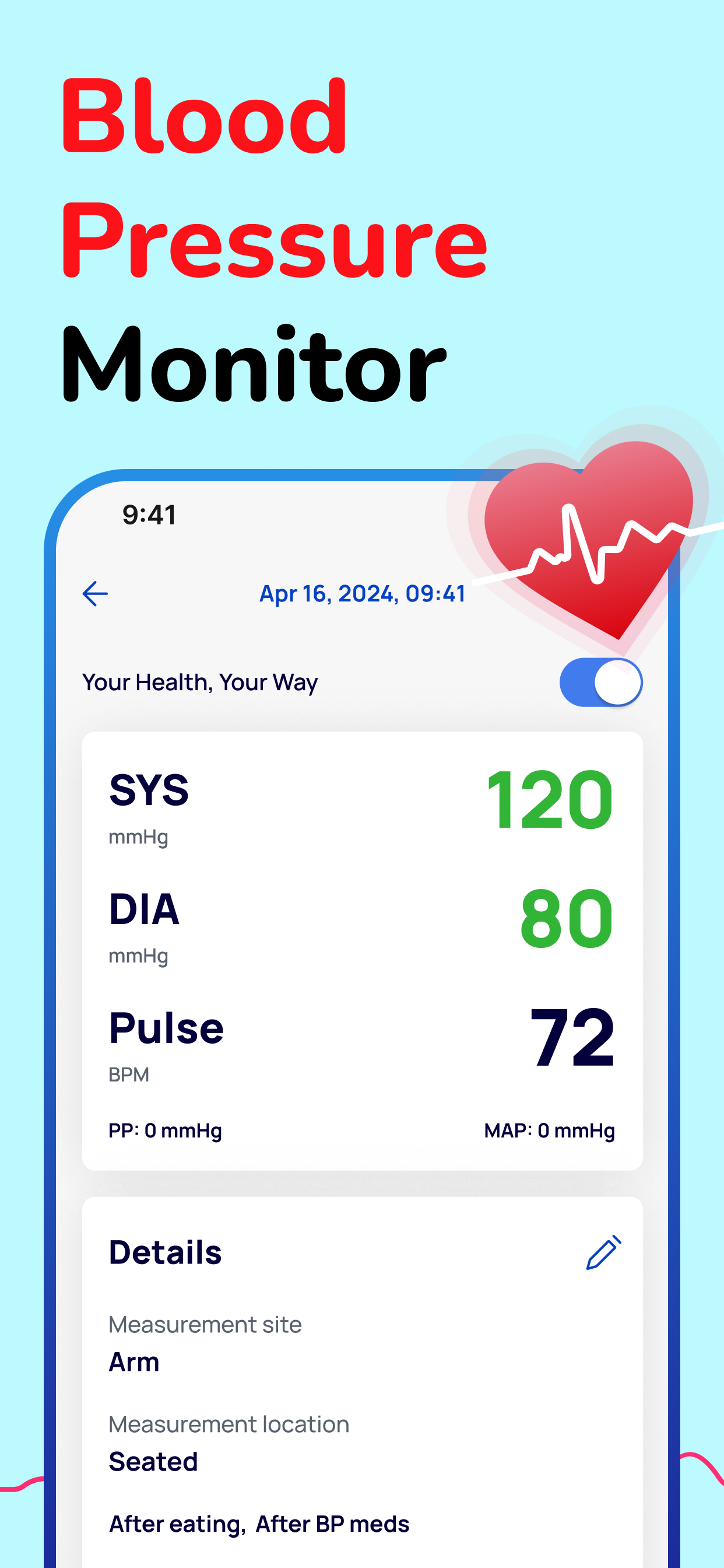 Blood Pressure Tracker +