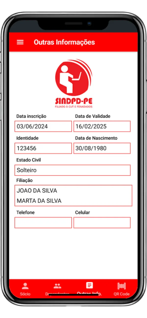 Screenshot #3 pour Carteirinha SINDPD-PE