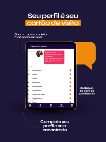 Pesquisa de Elenco iPad screenshot 1