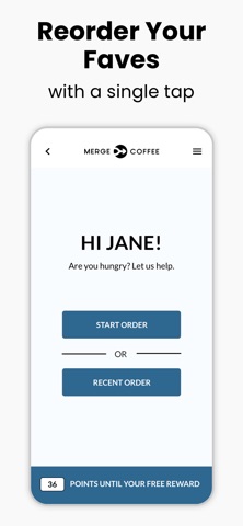 Merge Coffee Company iPhone screenshot