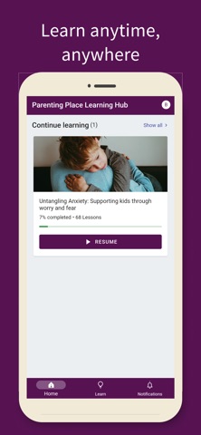Parenting Place Learning Hub Screenshot 2 of 4