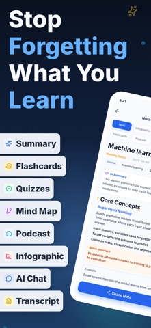 ZensNote: AI Study Note Taker Screenshot 1 of 8
