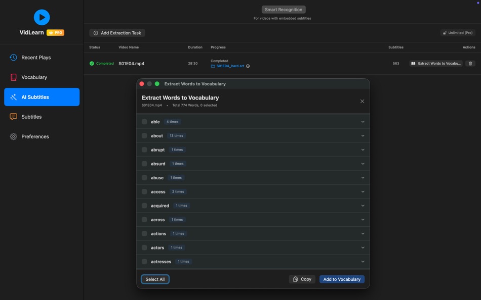 #2. VidLearn (macOS) Podle: 鹏飞 高