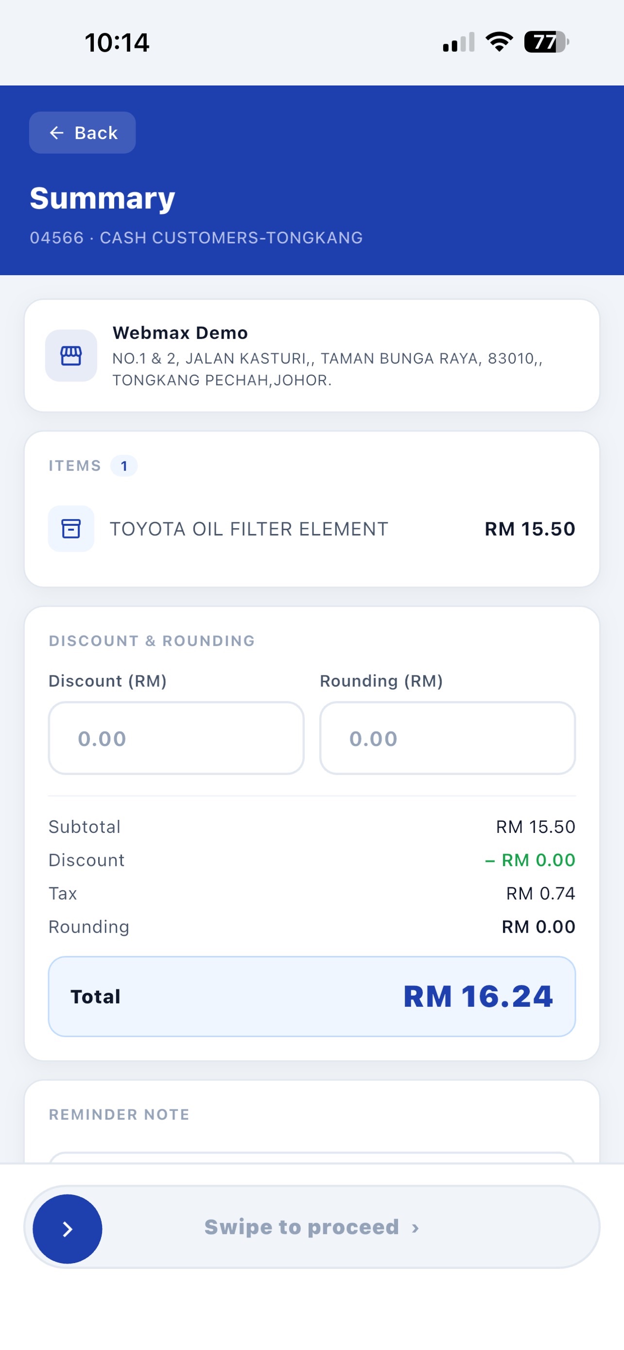 Screenshot 4 of Webmax POS