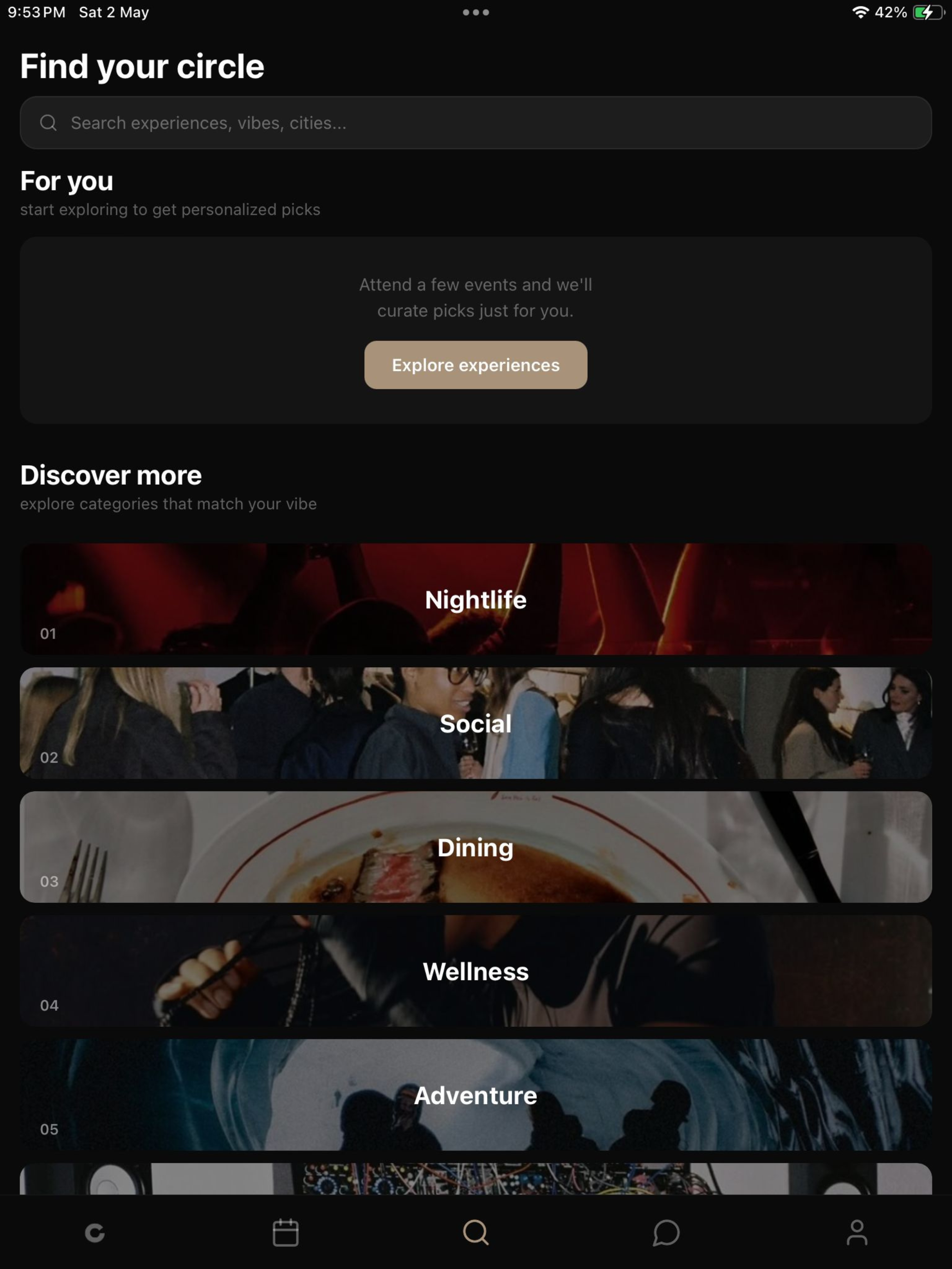 CIRCA: Curated Experiences