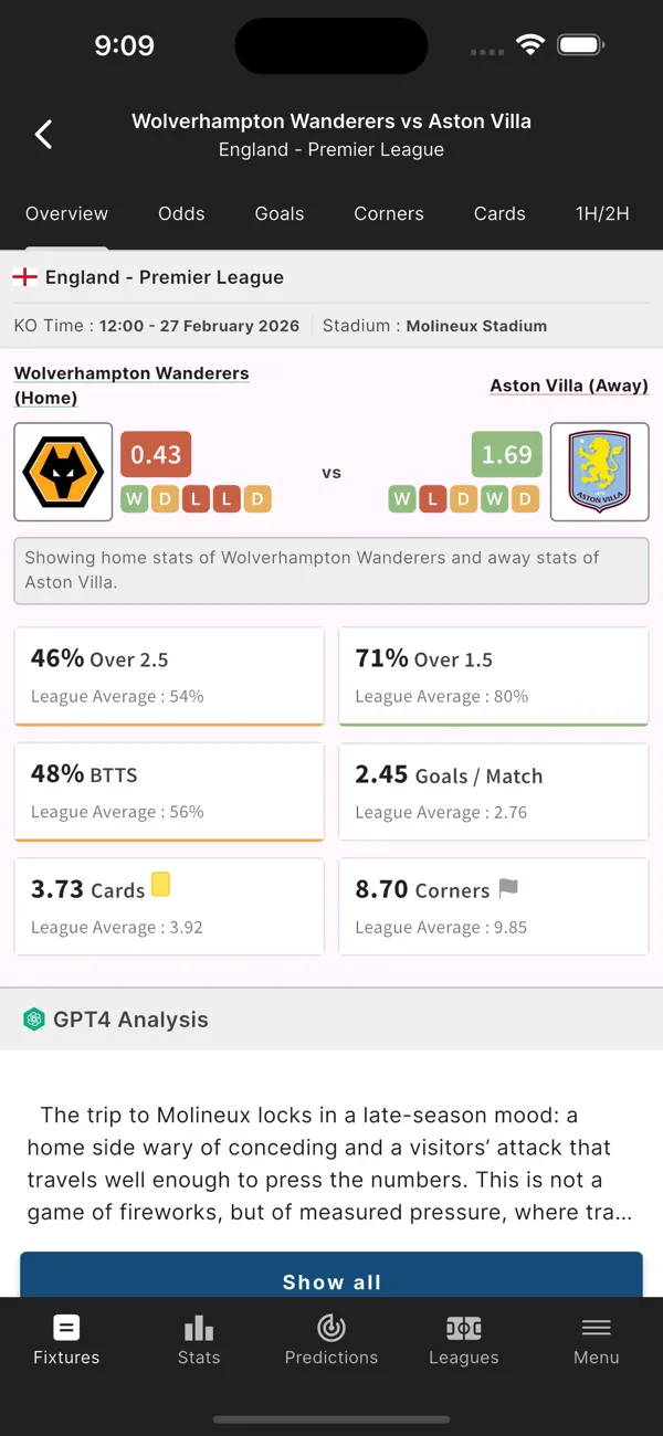 Screenshot #2 pour FootyStats Stats sur le Foot