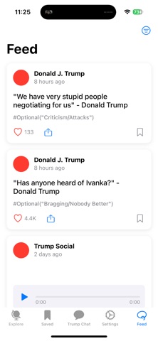 Trump Social Chat Soundboard iPhone screenshot