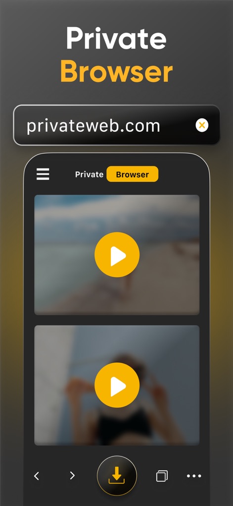 SPV - Photo Vault - This tool provides an integrated URL bar for anonymous browsing and a user-friendly video playback interface for protected content.