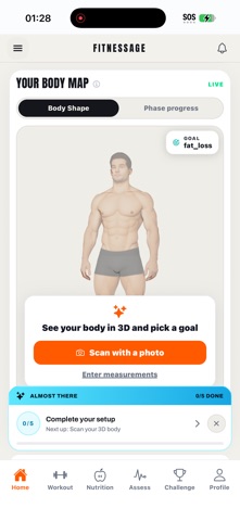 fitnessage.ai iPhone screenshot
