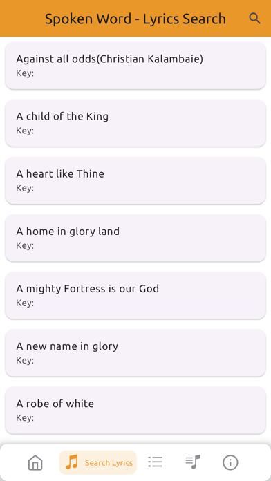 Screenshot 4 of Spoken Word Songbook App