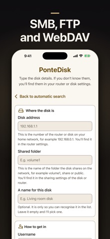 PonteDisk: NAS File Manager iPhone screenshot