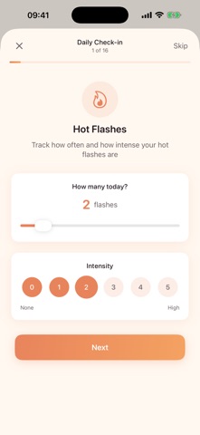 Ember: Menopause Tracker Screenshot 2 of 6
