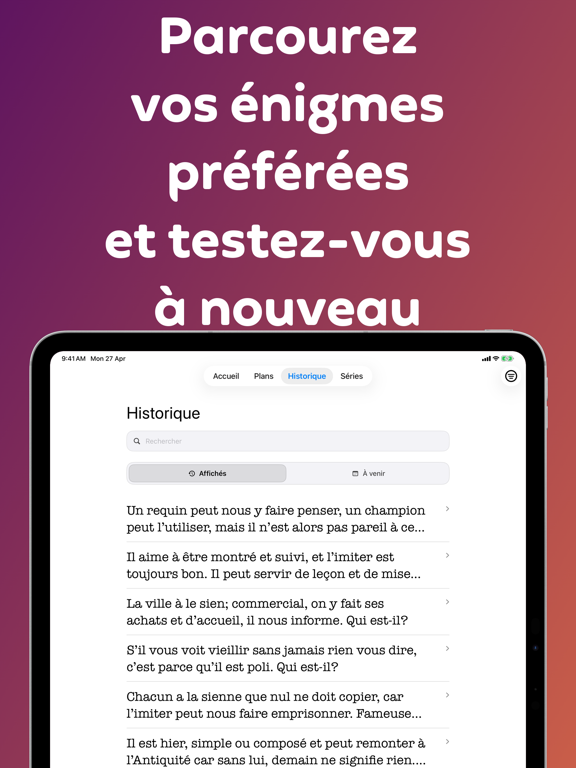 Screenshot #6 pour Enigmes — une énigme par jour