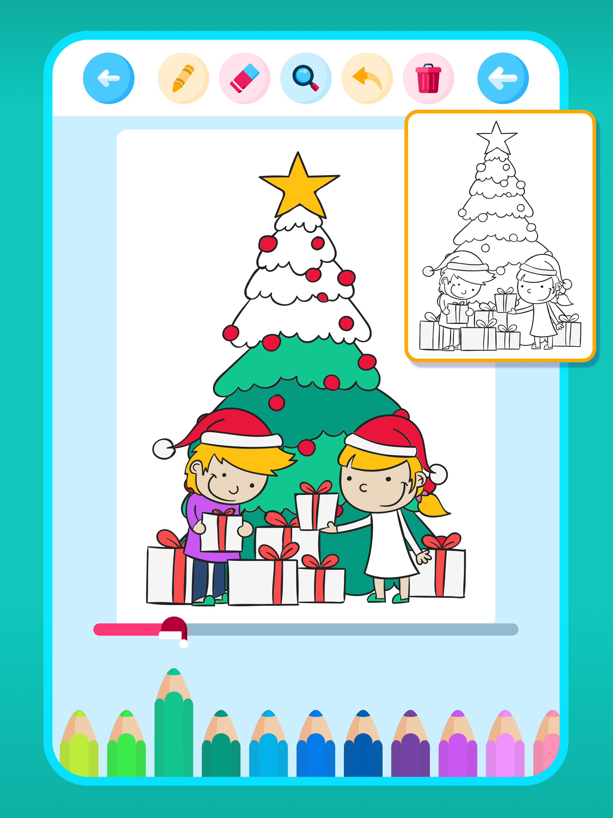 Christmas mazes coloring book
