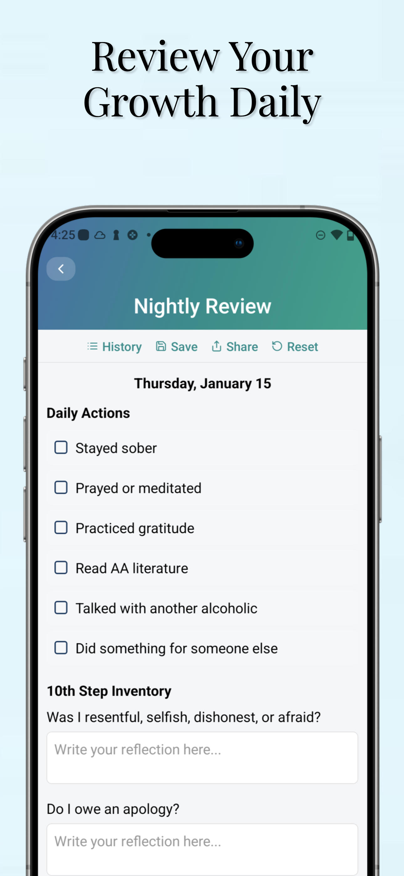 Sober Dailies - AA Toolkit screenshot 9